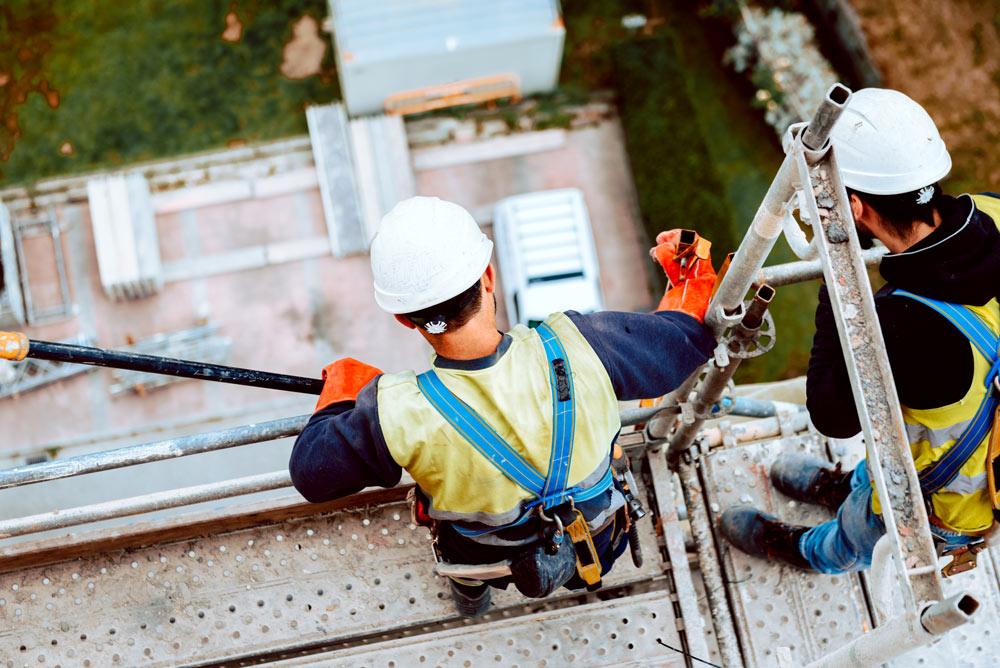 Roofing work background